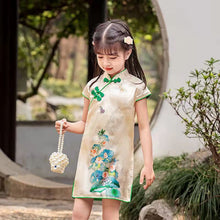 Load image into Gallery viewer, Children Chinese Style Improved Cheongsam “QIPAO”
