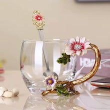 Load image into Gallery viewer, Flower lady Glass Teacup
