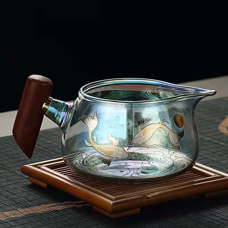 BEMY Symphony Glass Koi Tea Cup Set