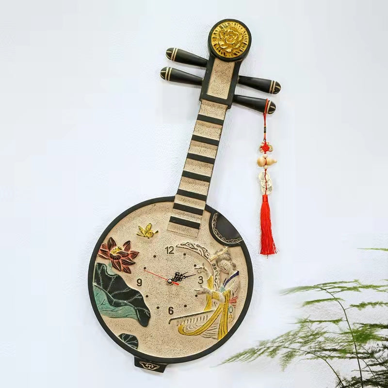 Chinese Classical Musical Instrument Pipa Shape Decoration