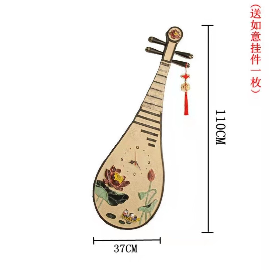 Chinese Classical Musical Instrument Pipa Shape Decoration