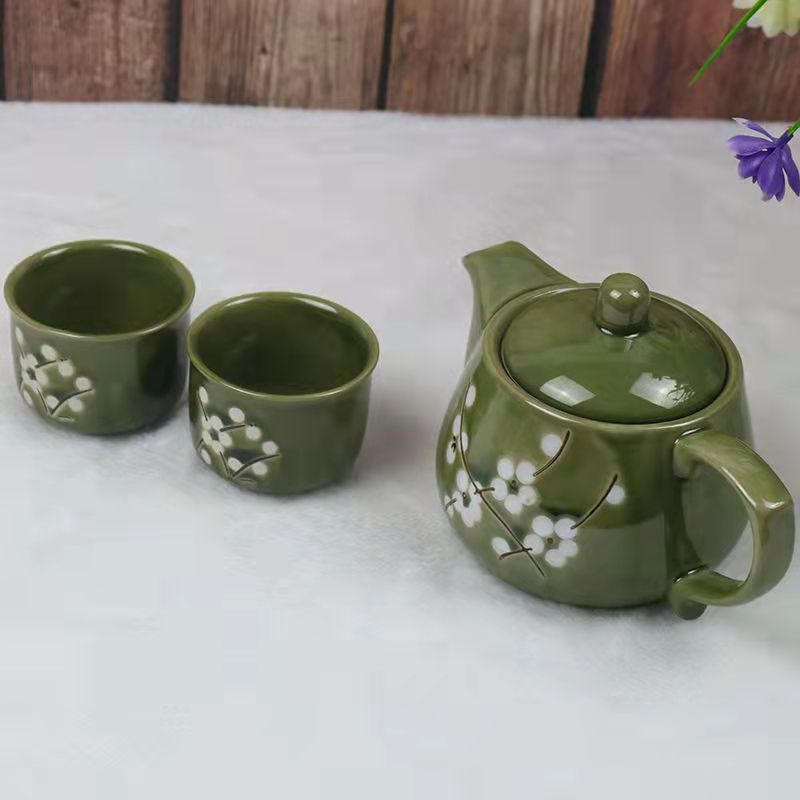 Stoneware Petal Teapot/Teacup Set