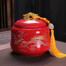 Load image into Gallery viewer, Lucky Dragon and Pheonix Tea Jar Set
