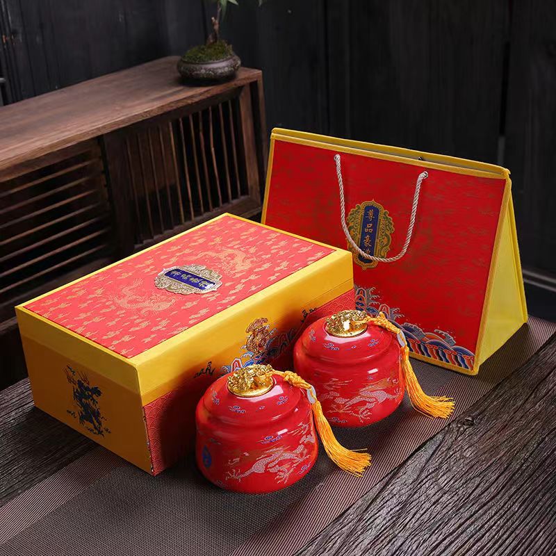 Lucky Dragon and Pheonix Tea Jar Set