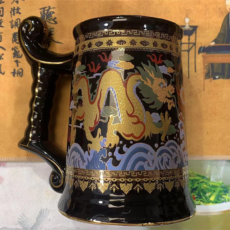 Black Dragon Huge Mug