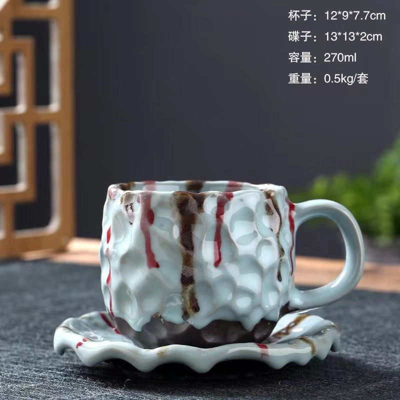 Shino Yaki Coffee Cup  of Different Colors