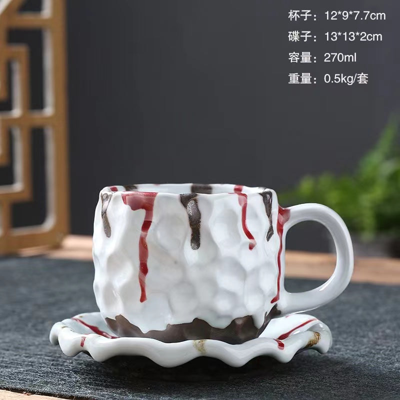 Shino Yaki Coffee Cup  of Different Colors