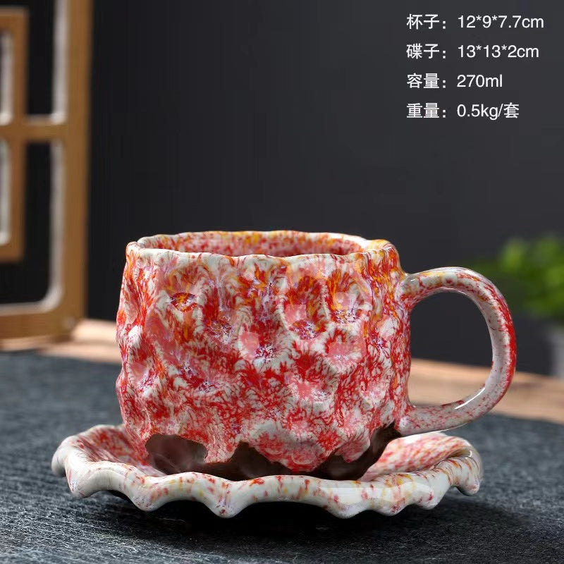 Shino Yaki Coffee Cup  of Different Colors