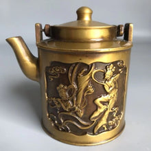 Load image into Gallery viewer, Antique copper Teapot
