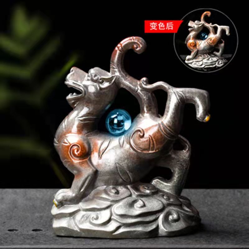 Four Great Beasts Color Changing Tea Pet