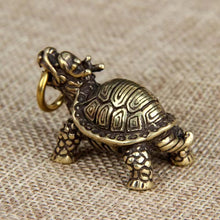 Load image into Gallery viewer, Pure Brass Dragon Turtle Ornament
