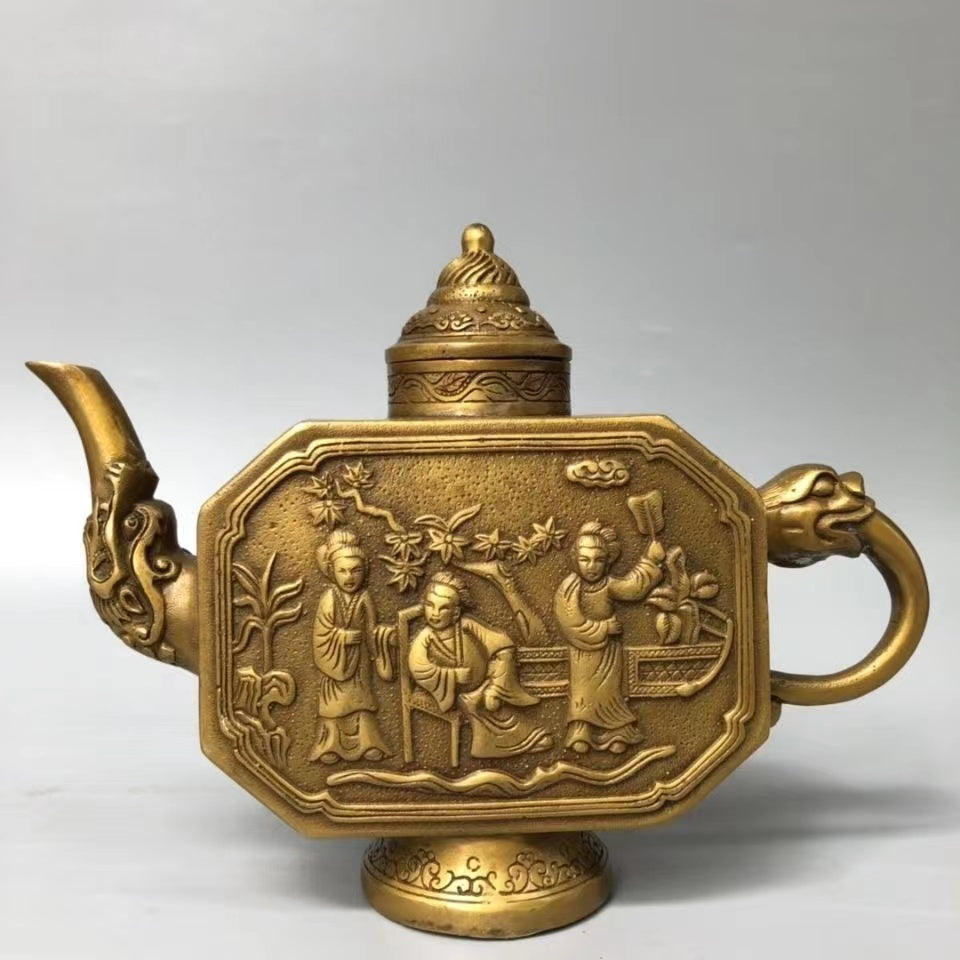 Antique Cooper Figure Teapot