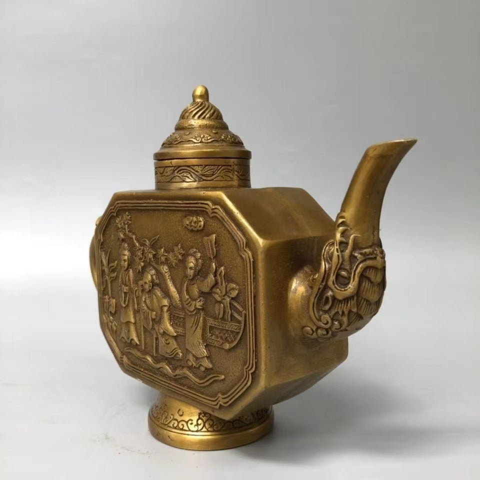 Antique Cooper Figure Teapot