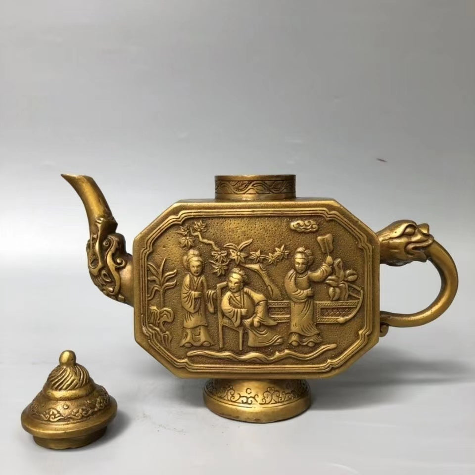 Antique Cooper Figure Teapot