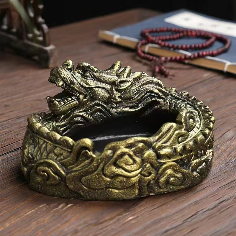 Chinese Style Dragon Ashtray Decoration