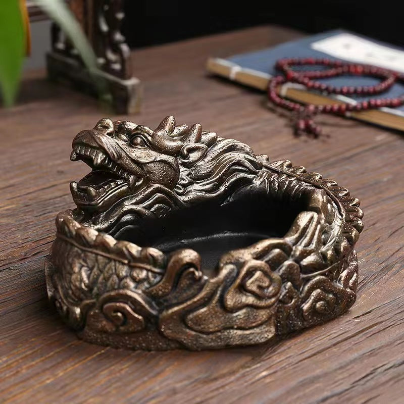 Chinese Style Dragon Ashtray Decoration