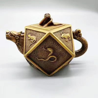 Pure copper 12 zodiac Teapot