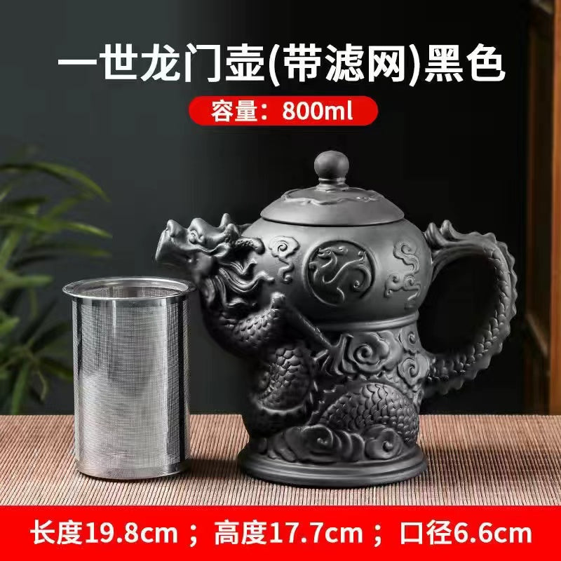 Yixing Zisha teapot large capacity Yishi Longmen Teapot