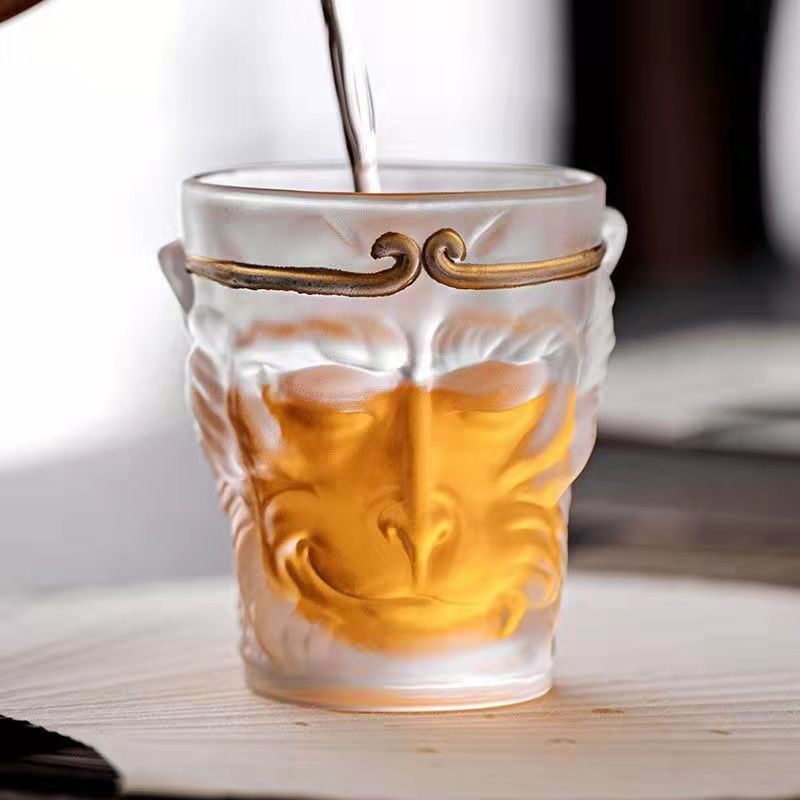 Monkey King Glass Tea Cup