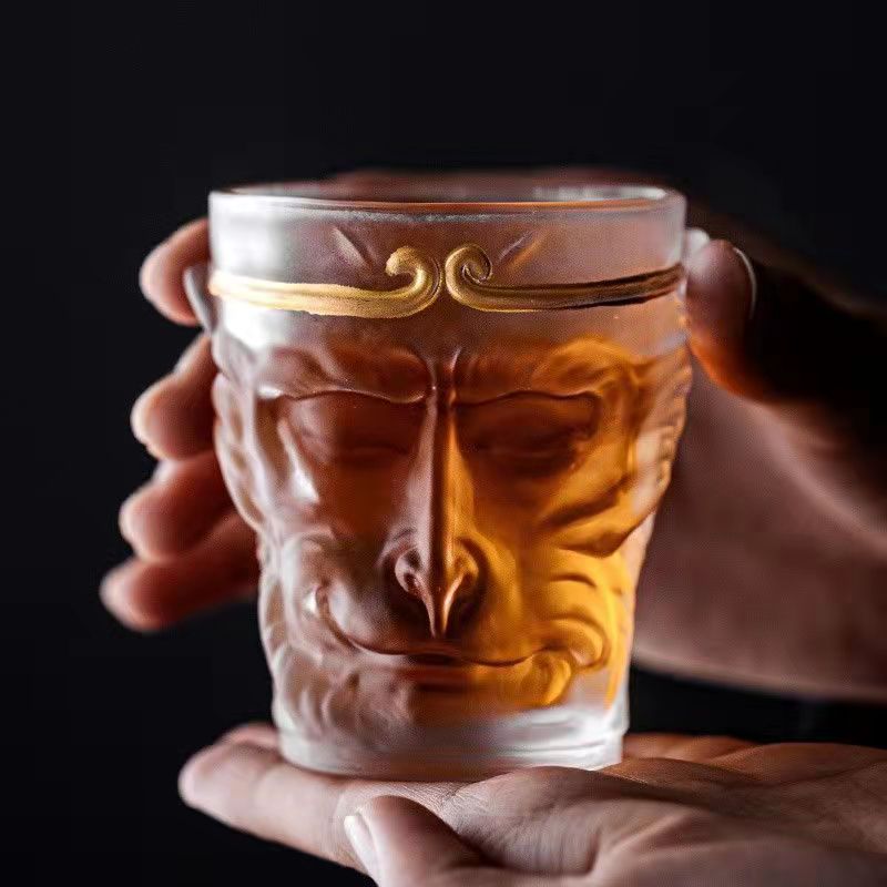 Monkey King Glass Tea Cup