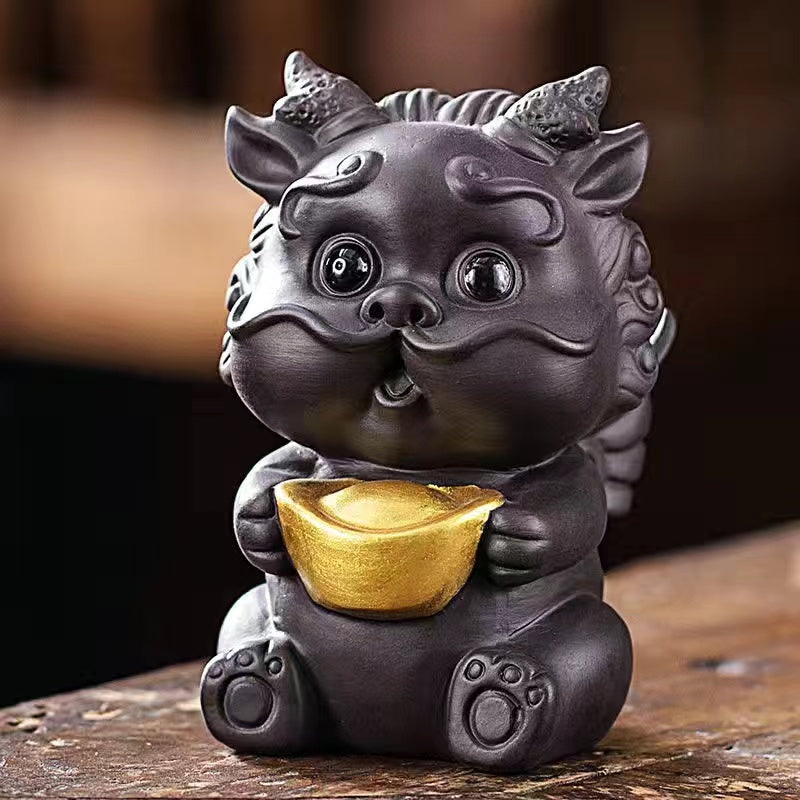 Purple sand tea pet decoration can be raised