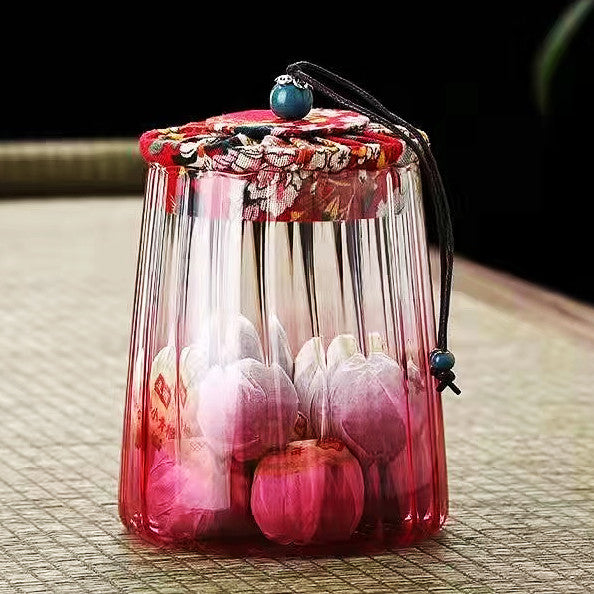 Glass Flower Tea TeaPot