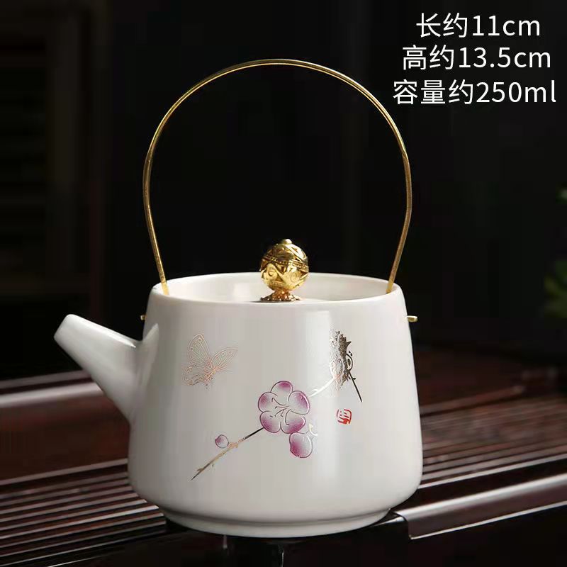 ﻿Ancient Feng Shui Painting Health TeaPot