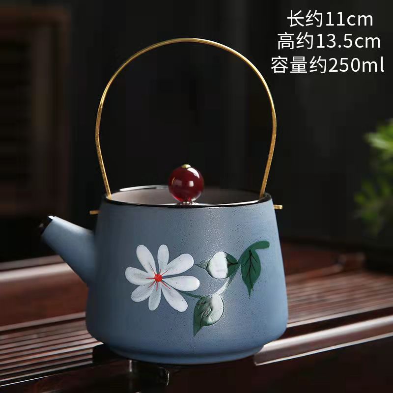 ﻿Ancient Feng Shui Painting Health TeaPot