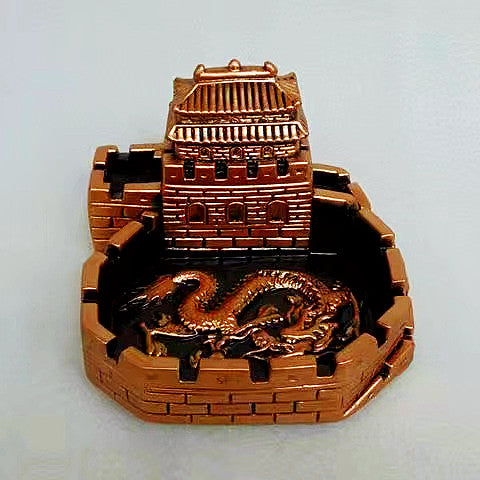 Retro Great Wall Personality Crafts Living Room Study Ornament Ashtray