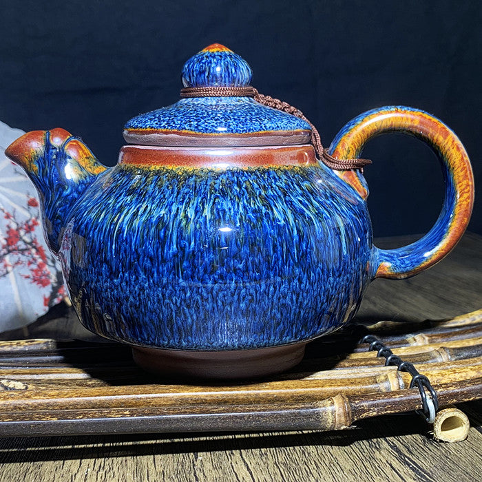 Blue Van Gogh TeaPot