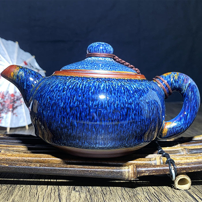 Blue Van Gogh TeaPot