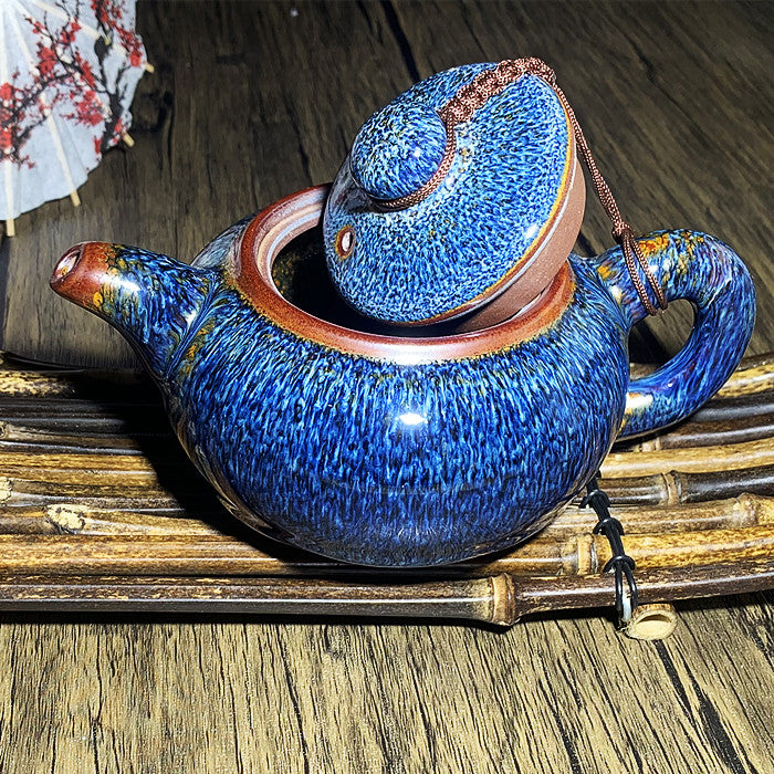 Blue Van Gogh TeaPot