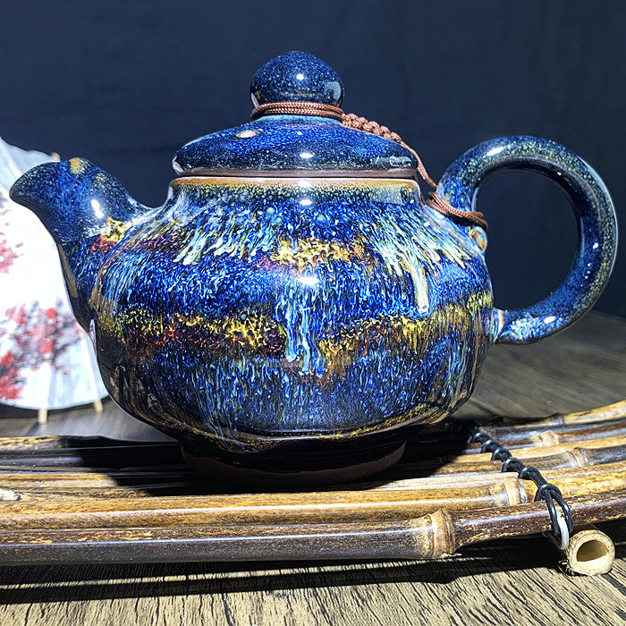 Van Gogh waterfall TeaPot