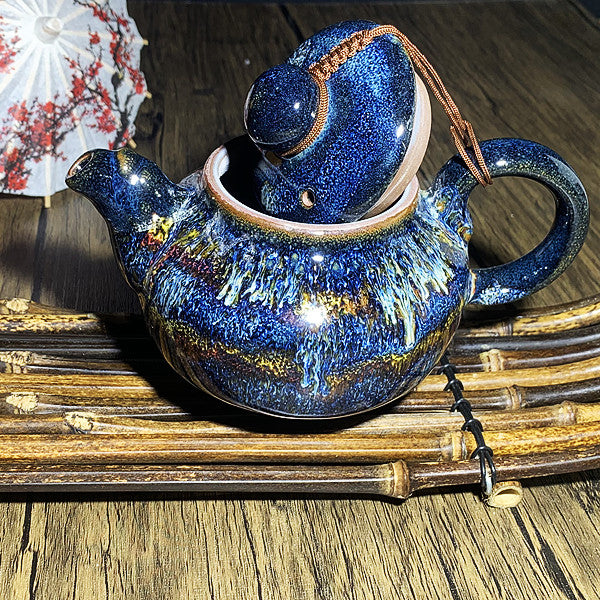 Van Gogh waterfall TeaPot