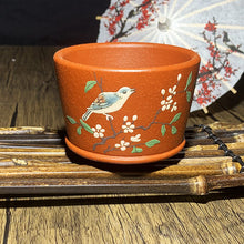 Load image into Gallery viewer, Yixing purple sand tea cup: birdsong flower tea cup series
