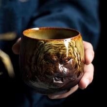 Load image into Gallery viewer, Clear water firewood tea cup 3D tiger Tea Cup
