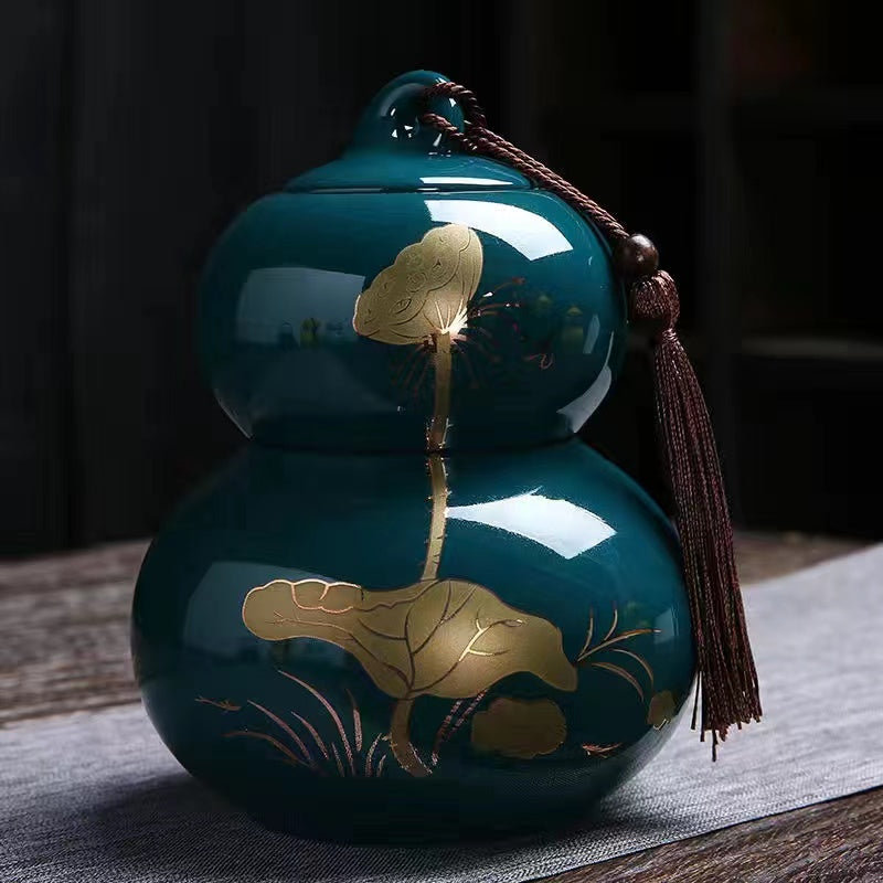 Ceramic gourd Tea Jar