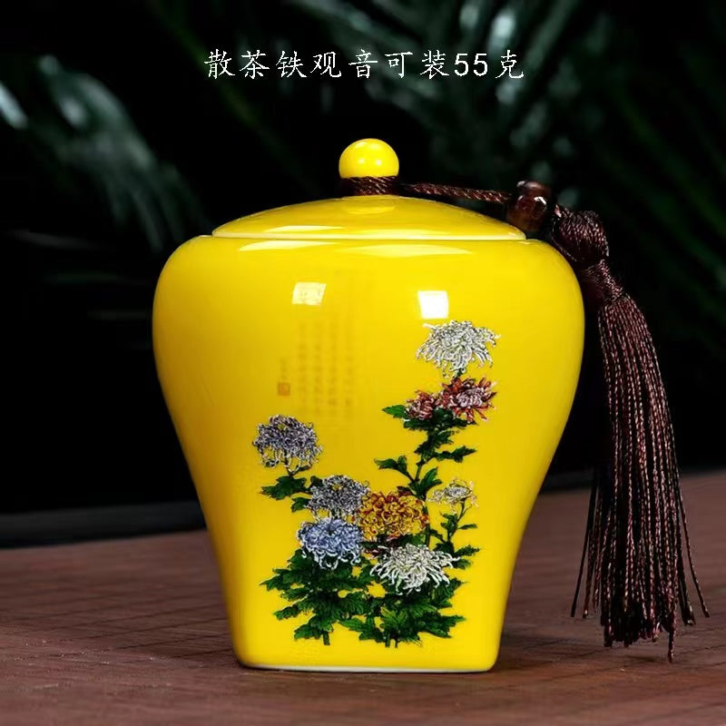 Different Patterns Chinese Styles Tea Jar