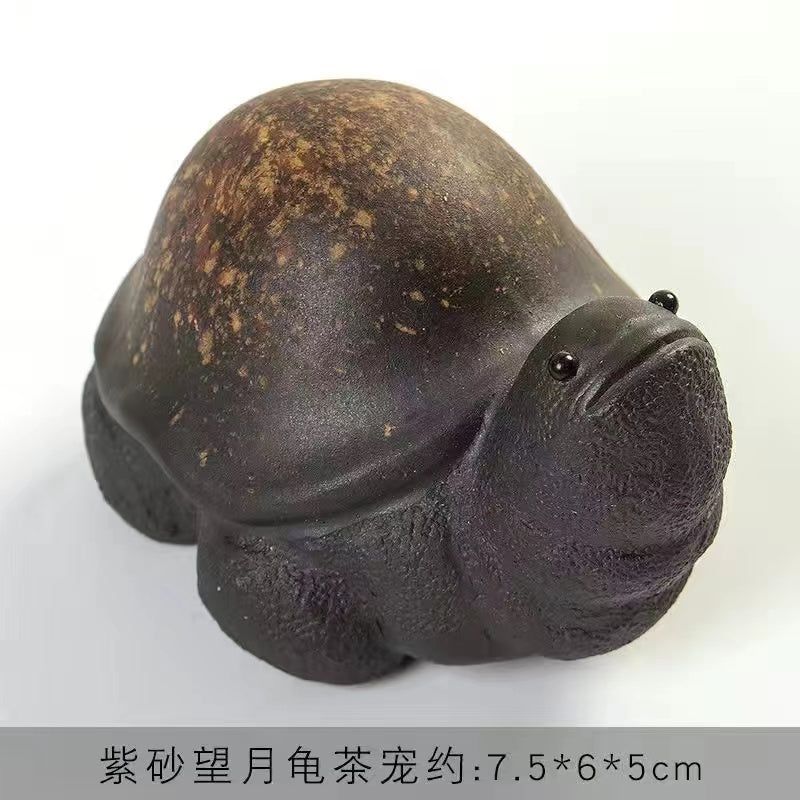 Purple sand Golden Toad / tortoise Tea Pet