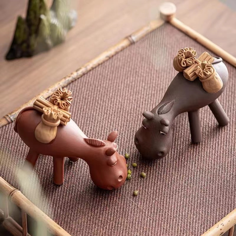 Purple sand donkey tea pet