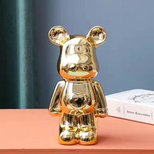 Load image into Gallery viewer, Cartoon ceramic electroplating violent bear decoration
