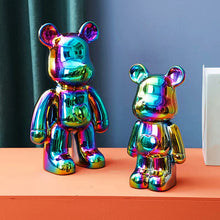 Load image into Gallery viewer, Cartoon ceramic electroplating violent bear decoration
