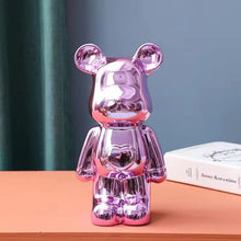 Load image into Gallery viewer, Cartoon ceramic electroplating violent bear decoration
