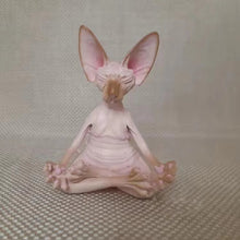 Load image into Gallery viewer, Resin ornaments meditation cat cat meditation sitting
