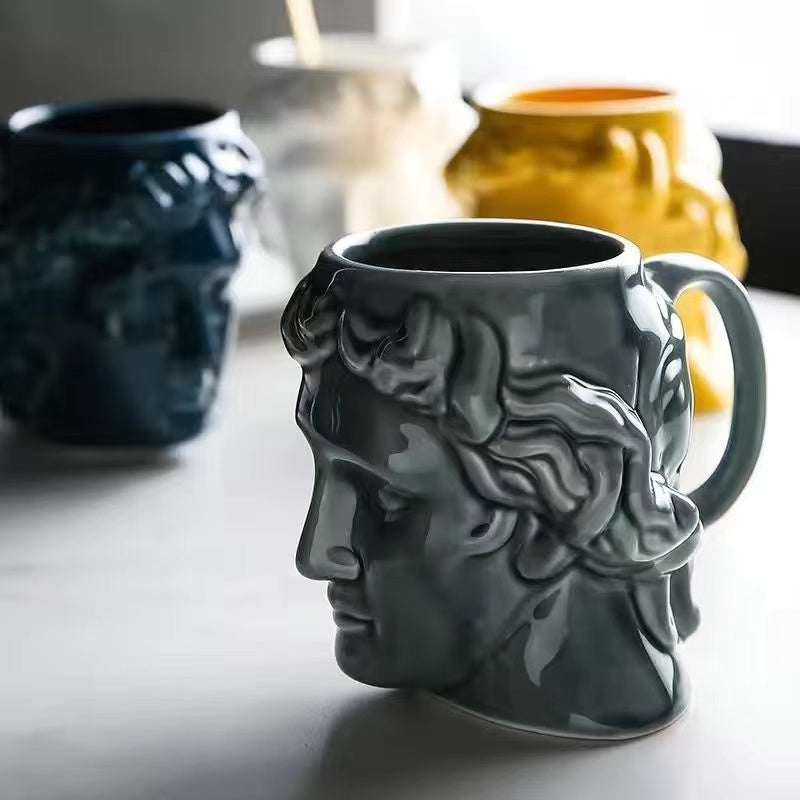 Apollo Statue Sculpture large capacity Mug