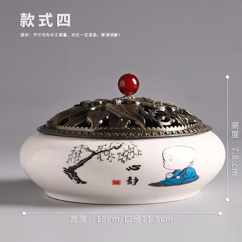 Ceramic incense burner