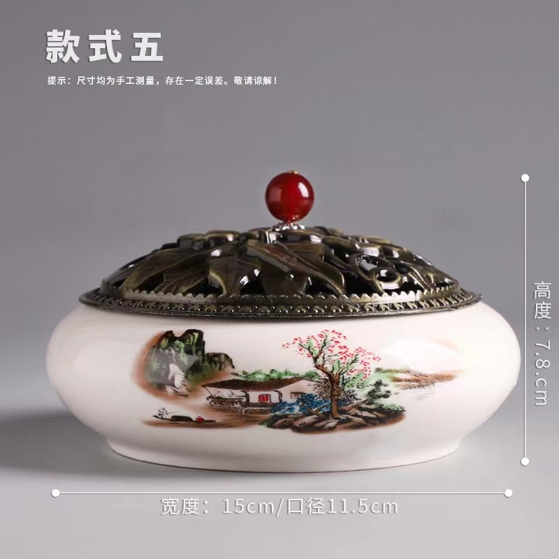 Ceramic incense burner