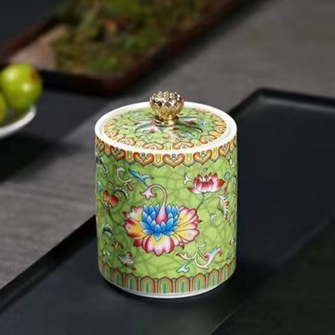 Enamel Tea Jar