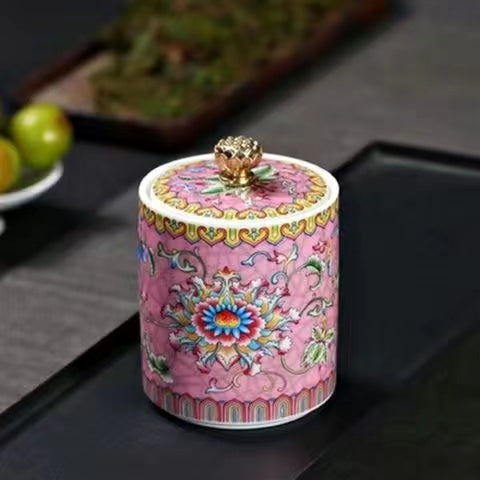 Enamel Tea Jar