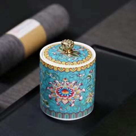 Enamel Tea Jar